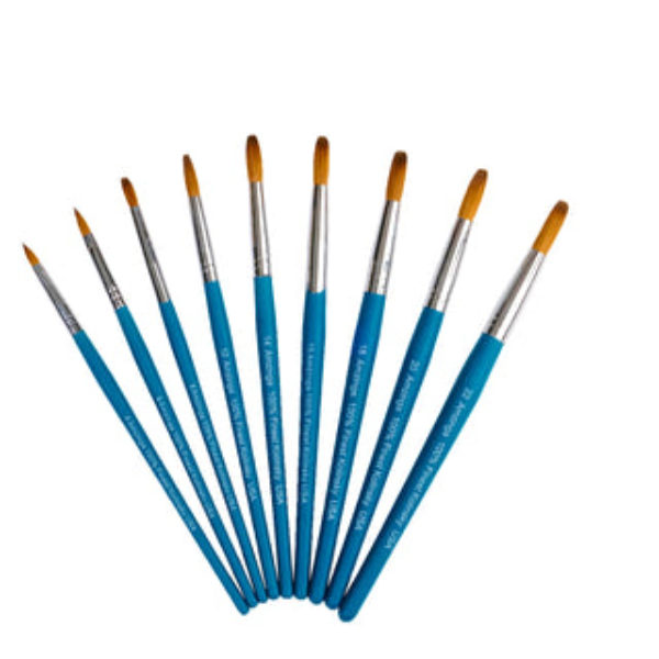 Set Of Amzinga Kolinsky Acrylic Nail Blue Brush