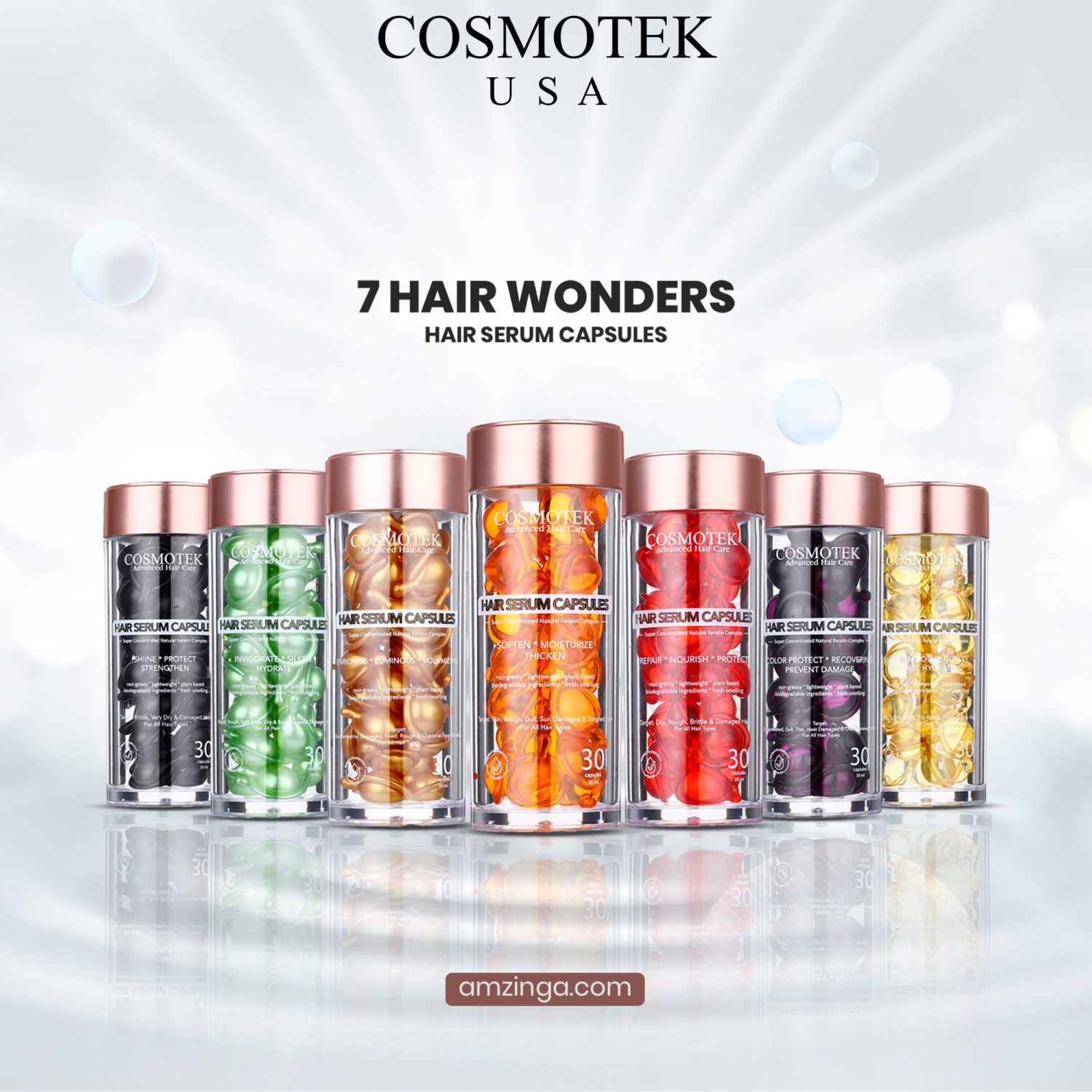 *COMBO* 7 Wonder Hair Serum Capsules