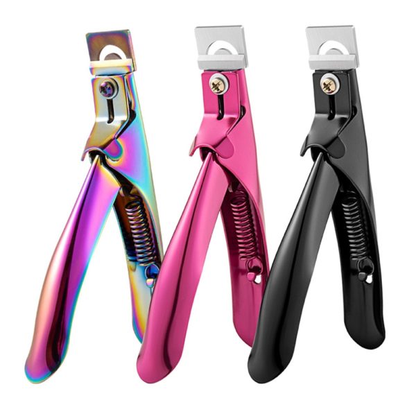 Professional U – shaped Nail Clippers Straight Edge Acrylic Nail Clipper Tips Manicure Cutter Guillotine Cut False Nails Tools