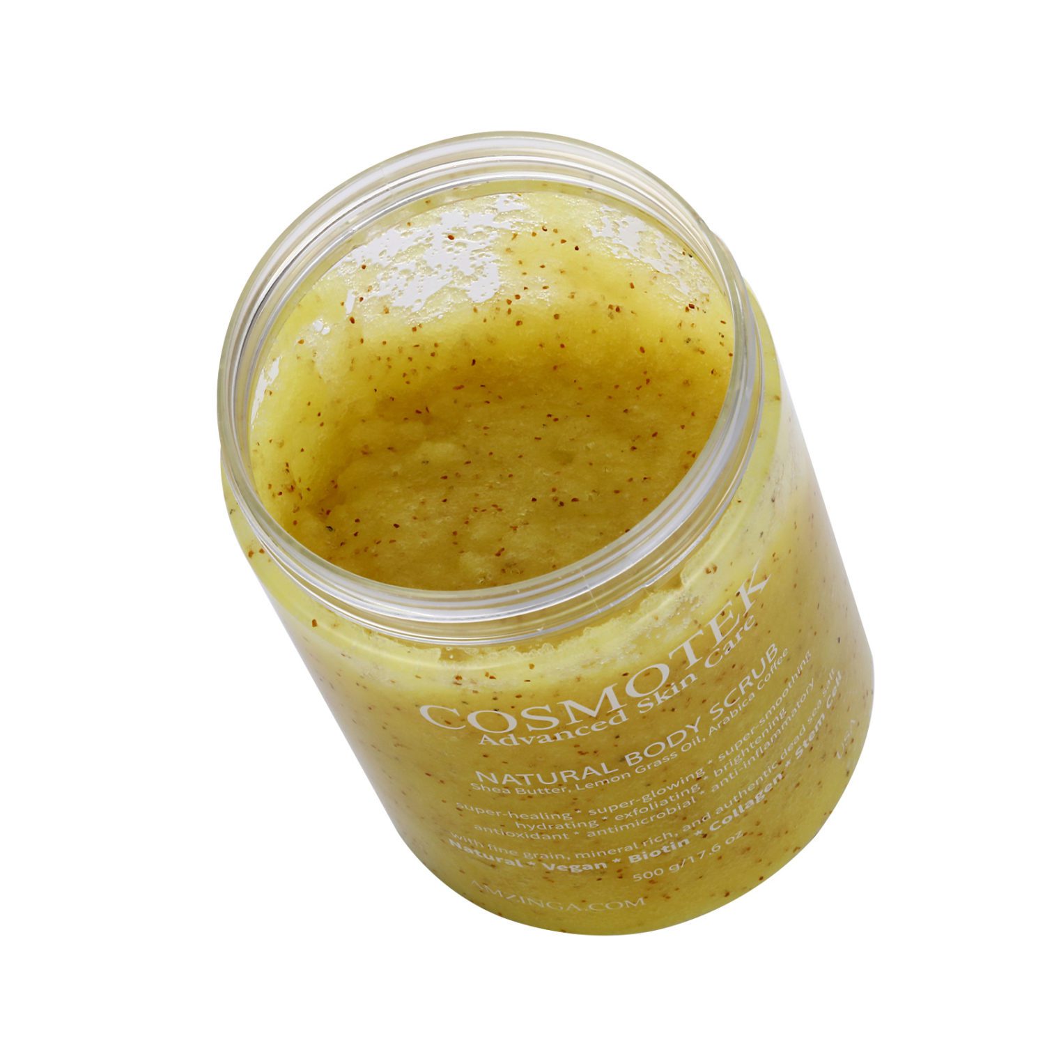 Lemon Grass Body Scrub- Natural Exfoliating Salt Scrub & Body and Face Souffle helps with Moisturizing Skin, Acne, Cellulite, Dead Skin Scars, Wrinkles (16.7 oz) - Image 5