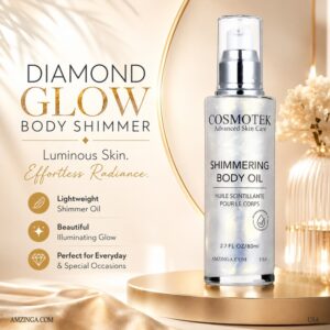 Diamond Glow Body Shimmer Oil Luxury Illuminating Body Highlighter for Luminous Skin and Everyday Radiance
