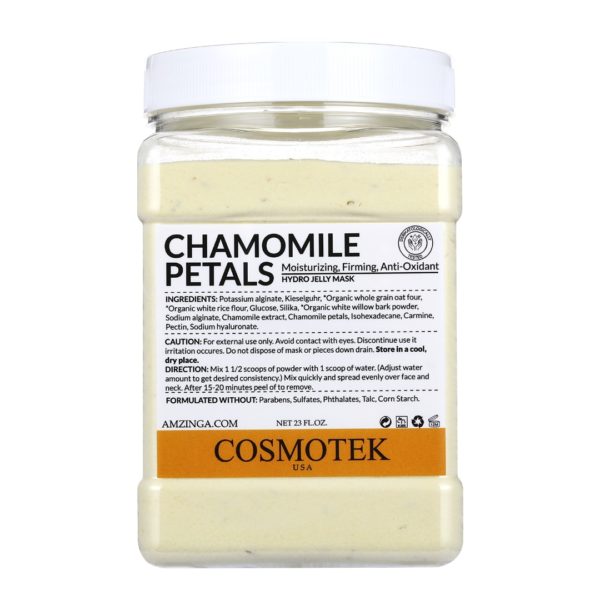 Chamomile Petals – Jelly Mask For Facial Skin Care, Natural Gel Hydro Face Masks, Professional Peel Off Hydro Jelly Mask, Moisturizing, Firming, Anti-Oxidant, Mask Powder For Wrinkles & Acne 23FL.OZ