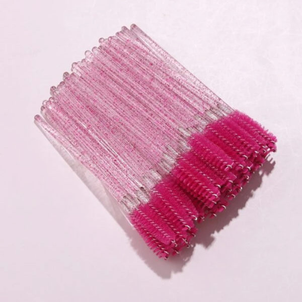 50pcs Eyelash Brush – Pink