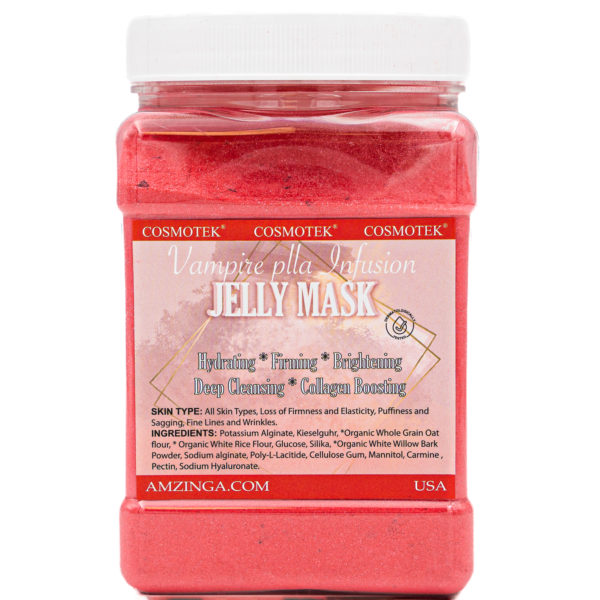 Jelly Mask for Facials Professional -Vampire plla Infusion – Hydrating*Firming*Brightening*Deep Cleansing*Collagen Boosting 23 Fl Oz Jar Face Mask Skin Care