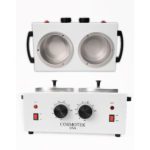 METAL * Double Wax Warmer Electric Wax Heater Dual Parrafin Hot Facial Skin Equipment SPA Adjustable Temperature Set - Image 2