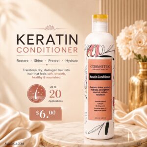 Keratin Conditioner – Restore, shine, protect, hydrate, strengthen, nourish, soften, volumize