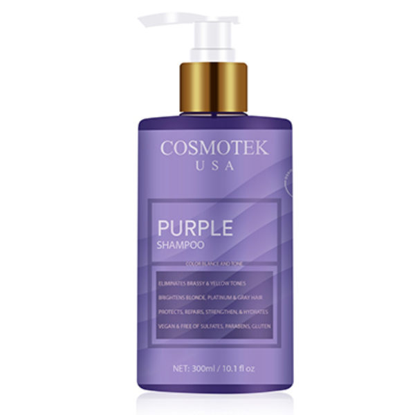 Purple Shampoo for Blonde Hair – Blonde Toner Eliminates Brassy Yellow Tones for Bleached, Platinum, Bleached, Gray, Ash, Silver & Blonde Hair – Paraben & Sulfate-Free, Cruelty-Free & Vegan – 300ml