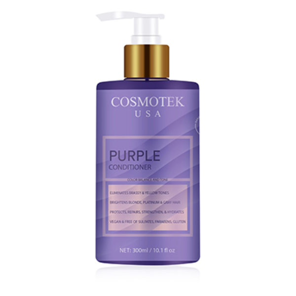 Purple Conditioner for Blonde, Platinum & Gray/Silver Hair. Reduce Brassy Yellow Tones. Toner for Bleached & Highlighted Hair – Moisturises – Cruelty Free, No Parabens or Sulfates – 300ml