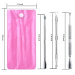Cuticle Pusher, YGDZ 3PCS Gel Nail Polish Cuticle Remover Nail Cuticle Pusher Stainless Steel Manicure Pedicure Tools Metal Cuticle Peeler Scraper - Image 2