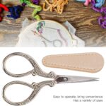 Craft Scissors, Practical Sewing Scissors for Craft for DIY for Sewing for Embroidery(pink, white, silver) - Image 2