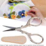 Craft Scissors, Practical Sewing Scissors for Craft for DIY for Sewing for Embroidery(pink, white, silver) - Image 3