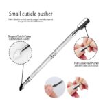 Cuticle Pusher, YGDZ 3PCS Gel Nail Polish Cuticle Remover Nail Cuticle Pusher Stainless Steel Manicure Pedicure Tools Metal Cuticle Peeler Scraper - Image 4