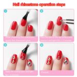 AB Crystal Nail Rhinestones, HOINCO Mix 20 Styles Flatback Rhinestone, 12 Types of 600 Diamonds + 2500 Round Beads, Crystals 3D Flat Back Gemstones for Nail DIY Crafts with Tweezers Pen (3100Pcs) - Image 6