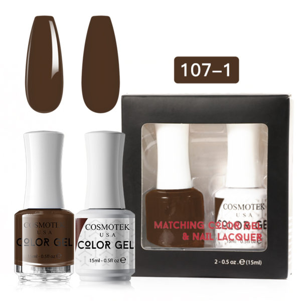 Matching Color Gel & Nail Lacquer Set 15ml (107-1)