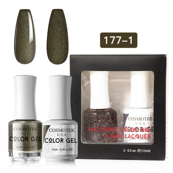 Matching Color Gel & Nail Lacquer Set 15ml (177-1)