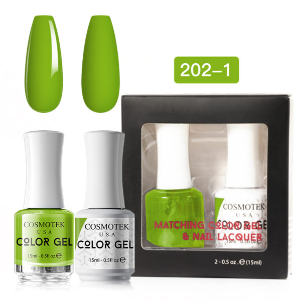Matching Color Gel & Nail Lacquer Set 15ml (202-1)