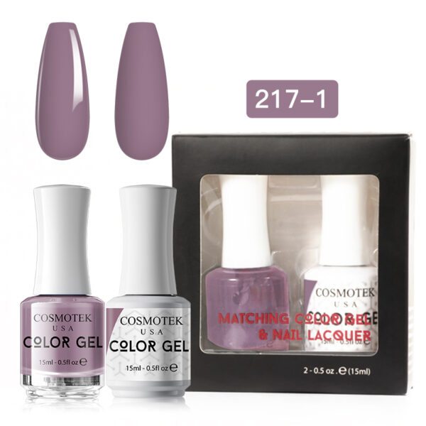 Matching Color Gel & Nail Lacquer Set 15ml (217-1)