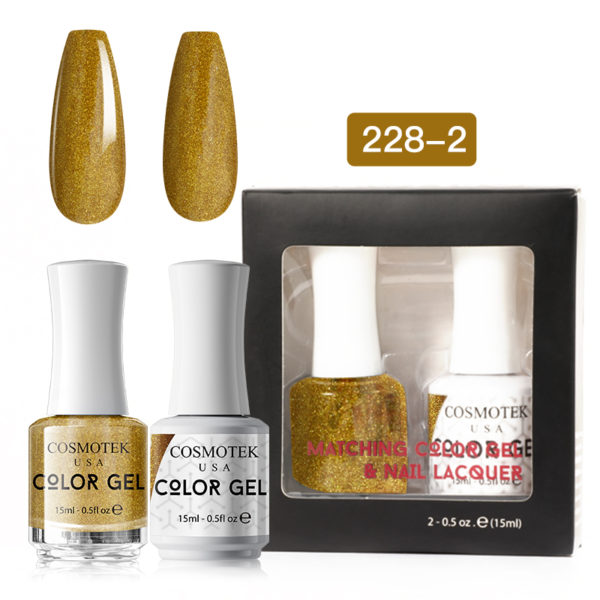 Matching Color Gel & Nail Lacquer Set 15ml (228-2)