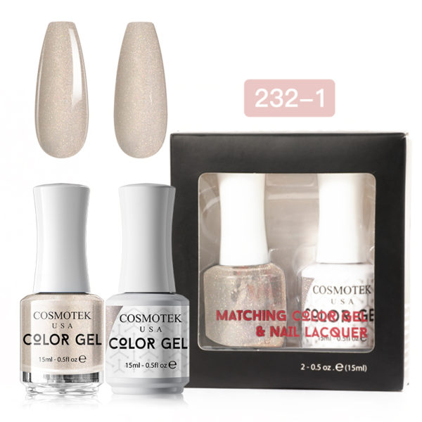 Matching Color Gel & Nail Lacquer Set 15ml (232-1)