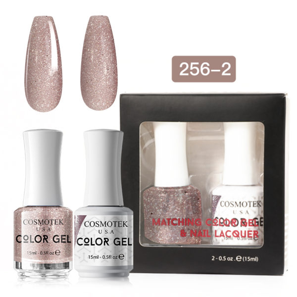 Matching Color Gel & Nail Lacquer Set 15ml (256-2)