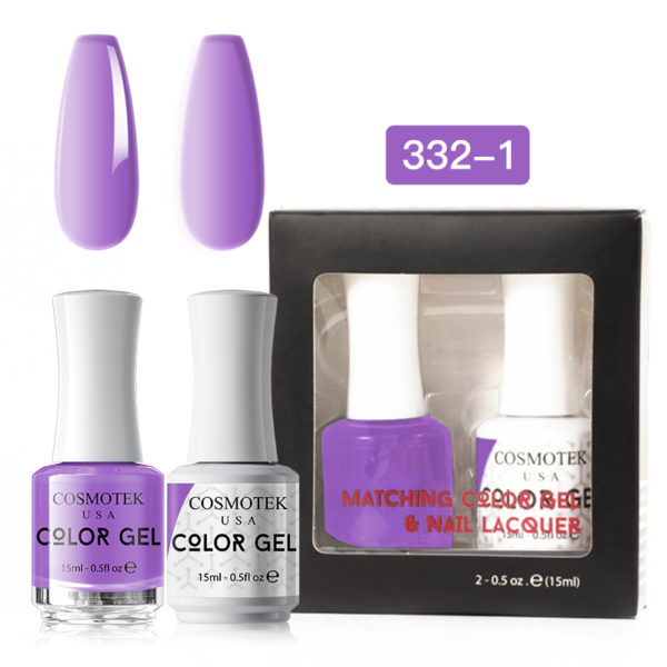 Matching Color Gel & Nail Lacquer Set 15ml (332-1)