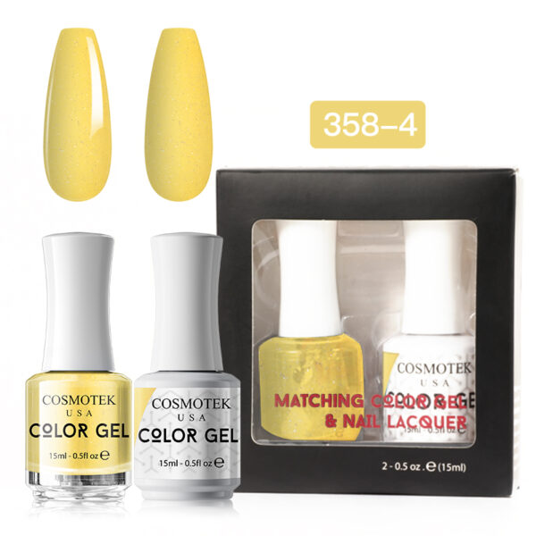 Matching Color Gel & Nail Lacquer Set 15ml (358-4)