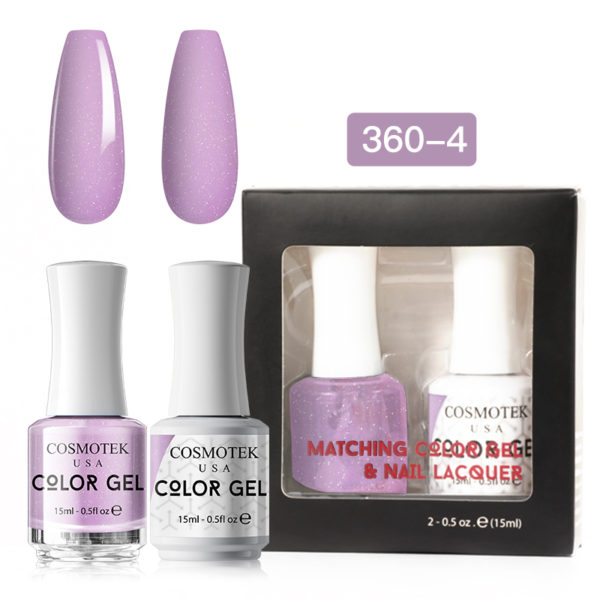 Matching Color Gel & Nail Lacquer Set 15ml (360-4)