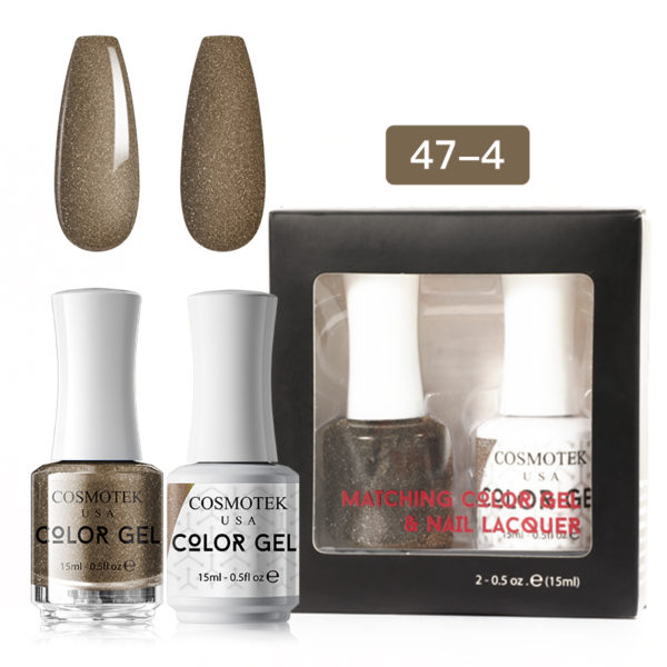 Matching Color Gel & Nail Lacquer Set 15ml (47-4)