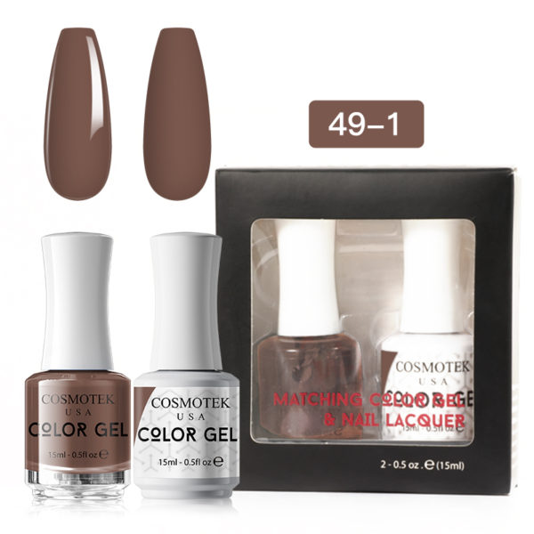 Matching Color Gel & Nail Lacquer Set 15ml (49-1)
