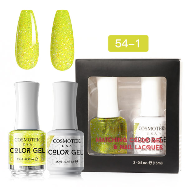 Matching Color Gel & Nail Lacquer Set 15ml (54-1)