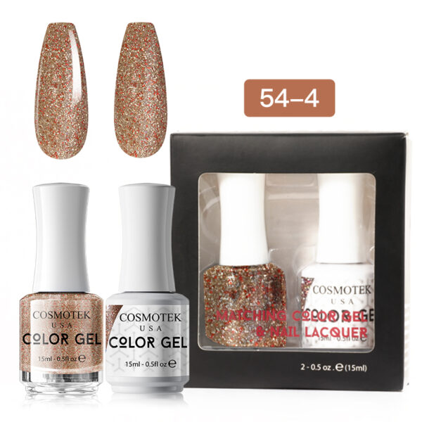 Matching Color Gel & Nail Lacquer Set 15ml (54-4)