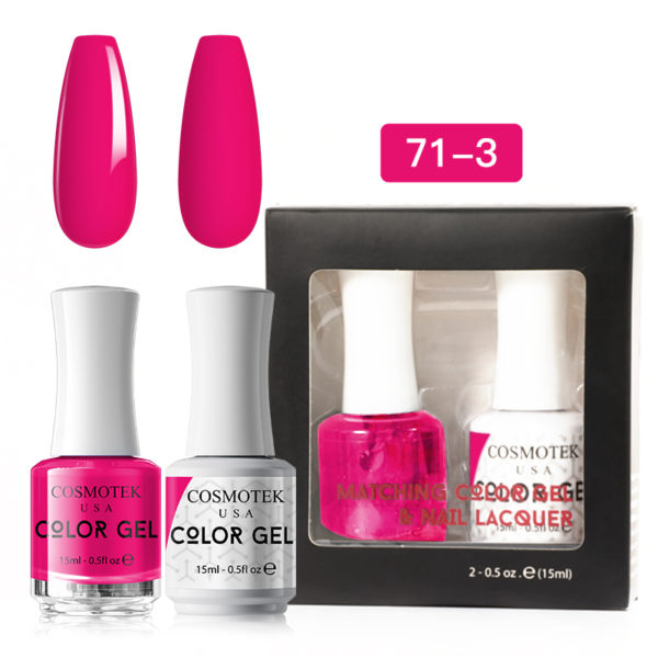 Matching Color Gel & Nail Lacquer Set 15ml (71-3)