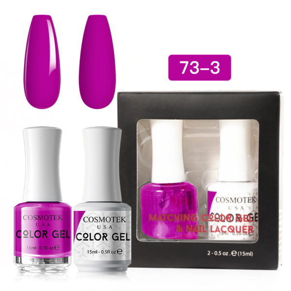 Matching Color Gel & Nail Lacquer Set 15ml (73-3)
