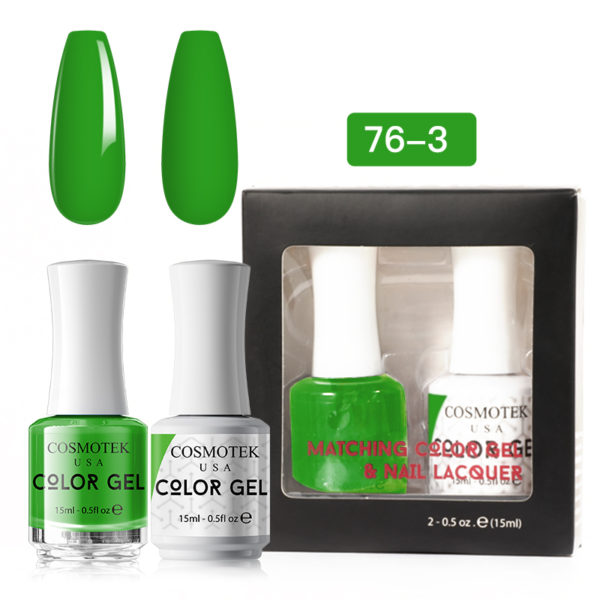 Matching Color Gel & Nail Lacquer Set 15ml (76-3)
