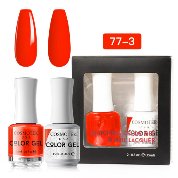 Matching Color Gel & Nail Lacquer Set 15ml (77-3)