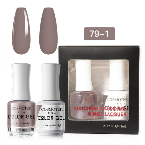 Matching Color Gel & Nail Lacquer Set 15ml (79-1)