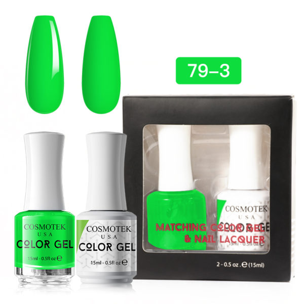 Matching Color Gel & Nail Lacquer Set 15ml (79-3)
