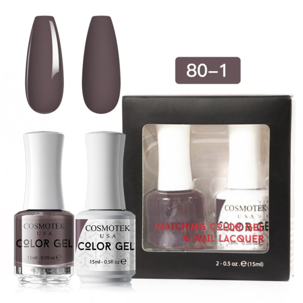 Matching Color Gel & Nail Lacquer Set 15ml (80-1)