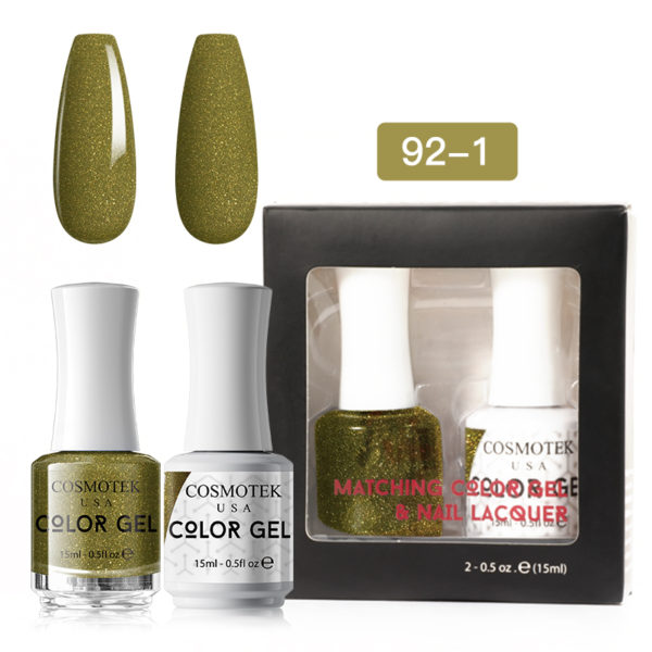 Matching Color Gel & Nail Lacquer Set 15ml (92-1)