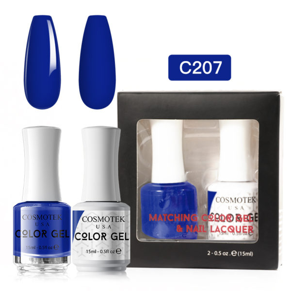 Matching Color Gel & Nail Lacquer Set 15ml (C207)