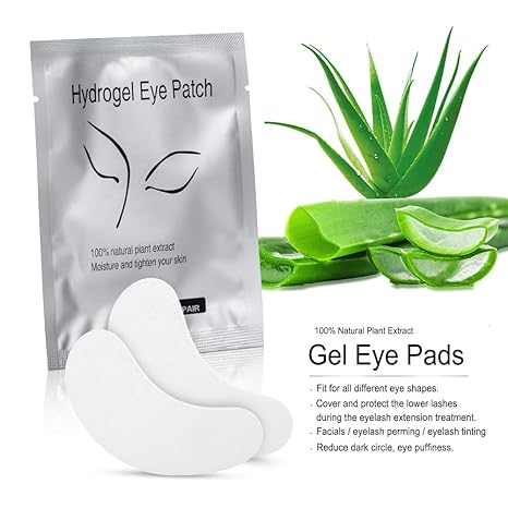 100 Pairs Eye Gel Pads Hydrogel Pads Eye Under Patches Lint Free