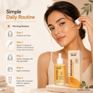 20% L-Ascorbic Acid + Hyaluronic Acid, Vitamin E & Ferulic Acid for Brighter, Firmer & Healthier Skin
