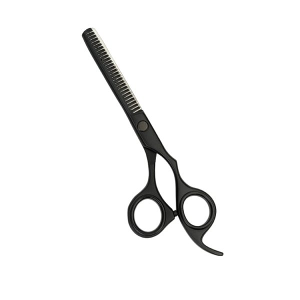Professional Hair Thinning Shears Cutting Teeth Scissors,S 6.5″ Barber Blending Texturizing Shears Razor Edge Haircut Scissor For Women Men, Japanese 420C Stainless Steel For Home Salon Hairdressing (Black)