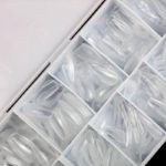 550PCS Soft Gel Tips for Nail Extensions Coffin Shaped Full Cover Gel X Nail Tips Pre Etched -  Clear False Nails Press on Nails 11 Sizes, MEDIUM COFFIN - Image 6