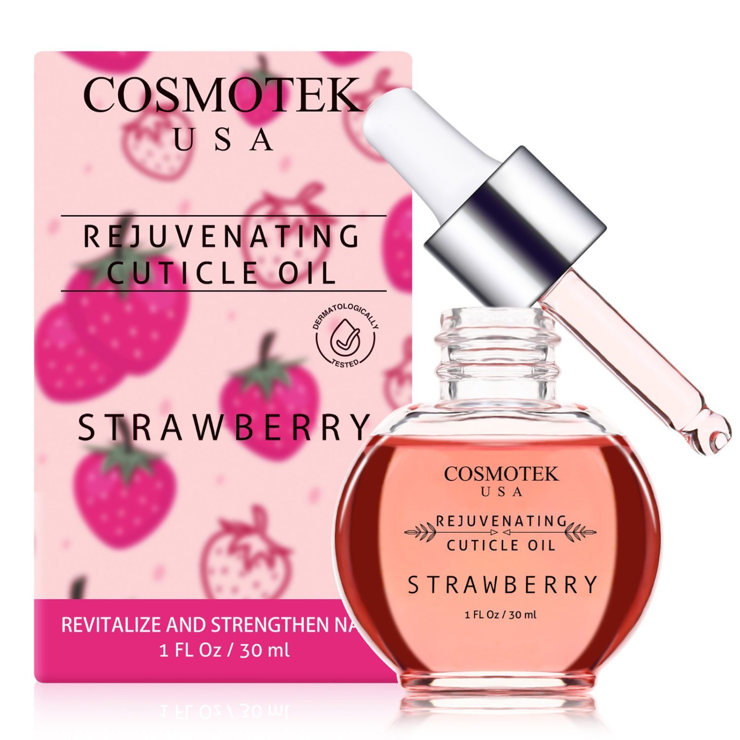 Hydrating, Moisturizing, Strengthening, Scented Cuticle Oil with Natural Ingredients Vitamin E – Strawberry - Image 6