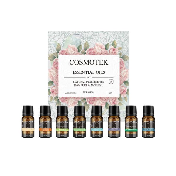 Essential Oils Set – 8 Pcs Premium Grade Home Essentials Oils – for Diffusers, Fragrance, Scents for Candle Making, Soap, Slime – Natural Aromatherapy Oils for Skin & Hair – Home, Office, Car
