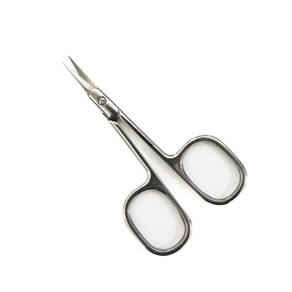 Scissors Extra Fine Curved Blade, Super Slim Manicure Scissors for Cuticles Professional Small Scissors with Precise Pointed Tip Grooming Blades, Eyebrow, Eyelash, and Dry Skin