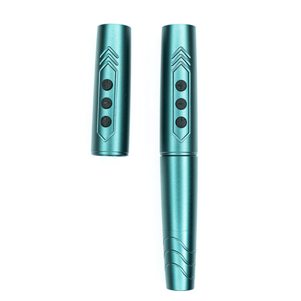 PHOENIX Wireless Tattoo Pen Machine Cordless 2 Replaceble Power Supply Batteries, aluminum, Silent & Strong Mcore-A Motor – GREEN