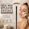 Facial Brushes Fan Mask Brushes, Soft Facial Applicator Brushes Tools Mask Acid Applicator Brush for Peel Glycolic Mask Makeup