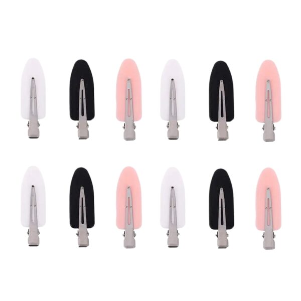 20 Pcs No Bend Hair Clips Pin Curl Creaseless Clips No Crease Hair Clip for Hairstyle Bangs Finger Waves Makeup Application Hairdressing Hairpins Styling Clips for Hair Salon Black Pink White Brand: Wobe